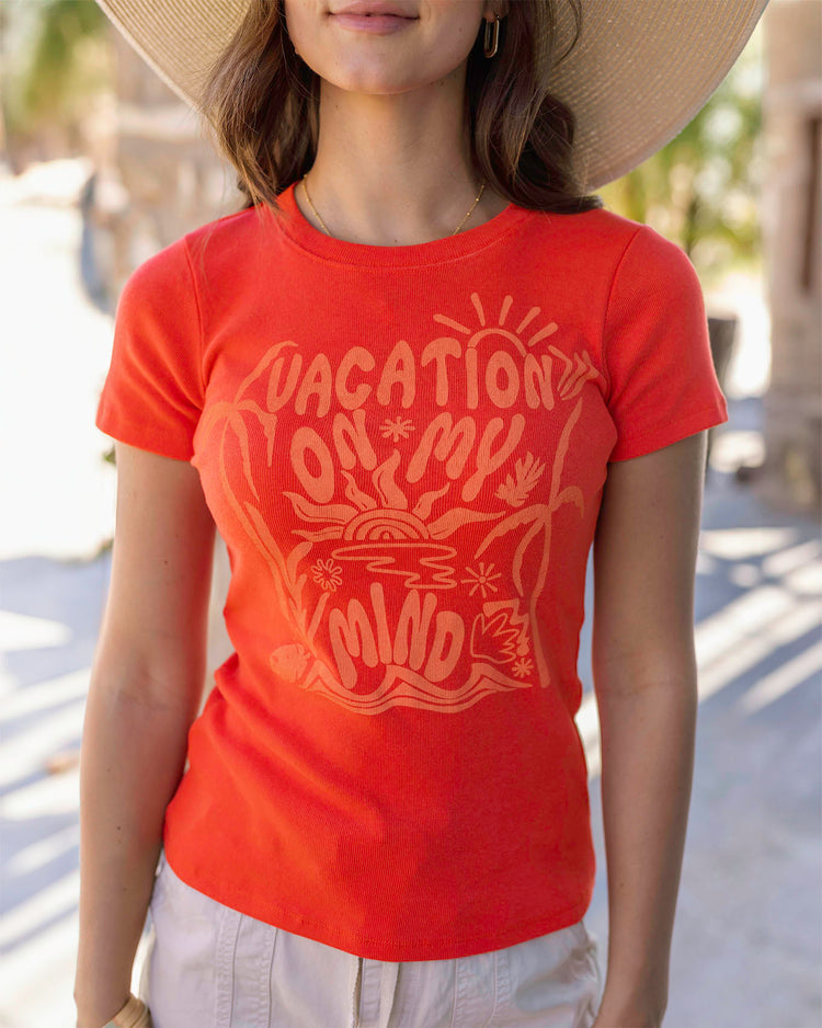 Cotton Baby Tee - Vacation - Grace and Lace Wholesale - Vacation Graphic